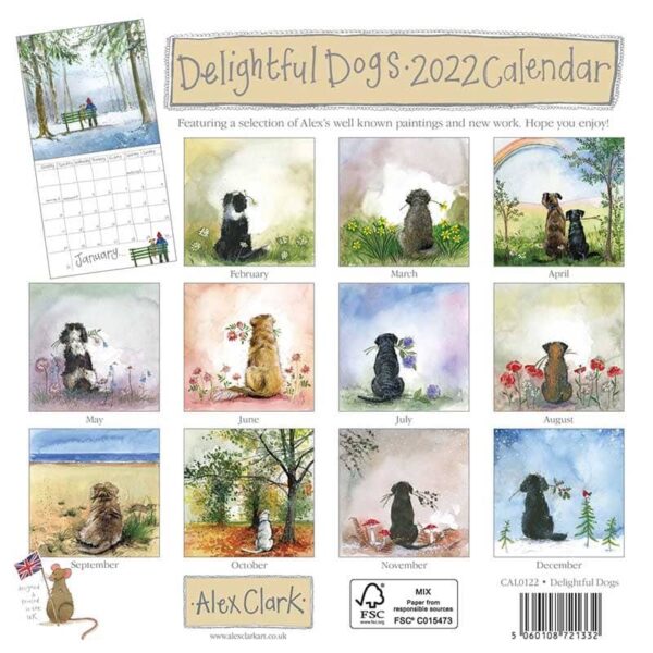 Delightful Dogs 2022 Square Calendar