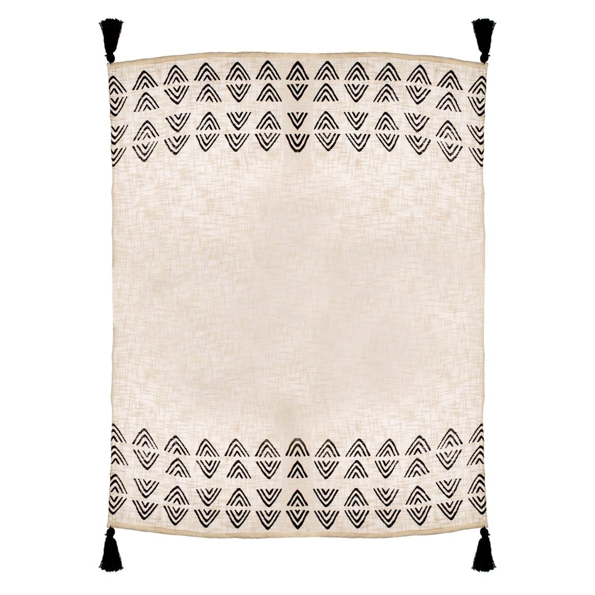 Triangles Block Print Throw - Image 2