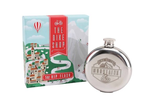 The Bike Shop King Of The Mountains 5oz Hip Flask
