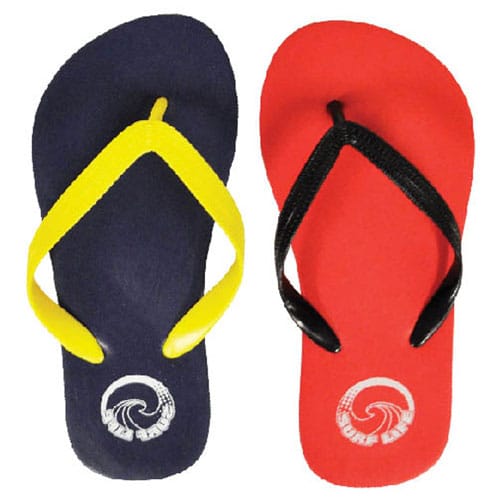 Childrens plain print flip flops
