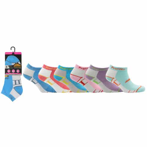 Ladies pro hike 3 pack  socks coloured top