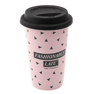 Sweet Tooth 'Fashionably Late' Ceramic Travel Mug