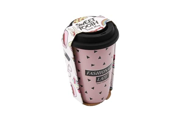 Sweet Tooth 'Fashionably Late' Ceramic Travel Mug - Image 2