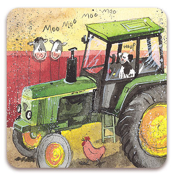 Green Tractor Coaster