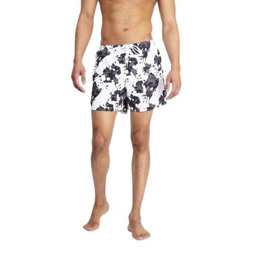 Mens Camo Print Drawstring Swim Shorts
