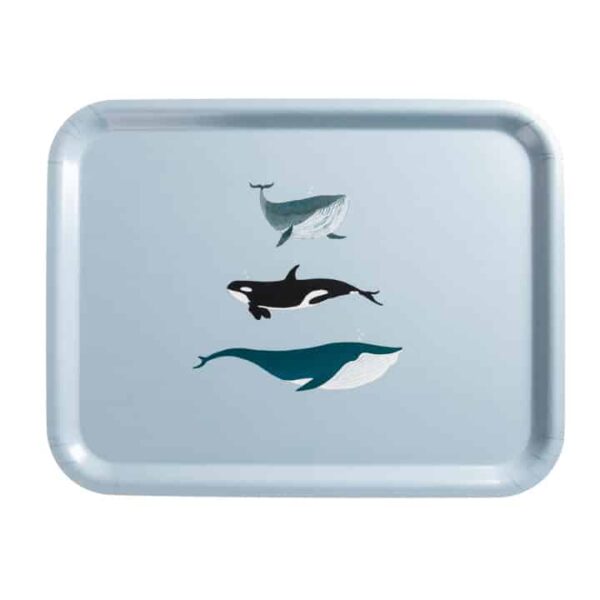 Printed Tray Large Whales