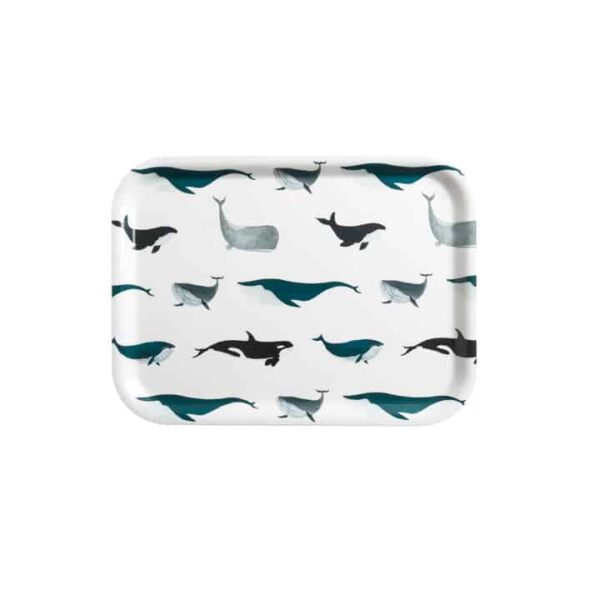 Printed Tray Small Whales
