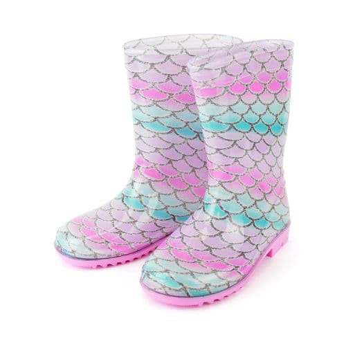 Kids Mermaid Wellington Boots