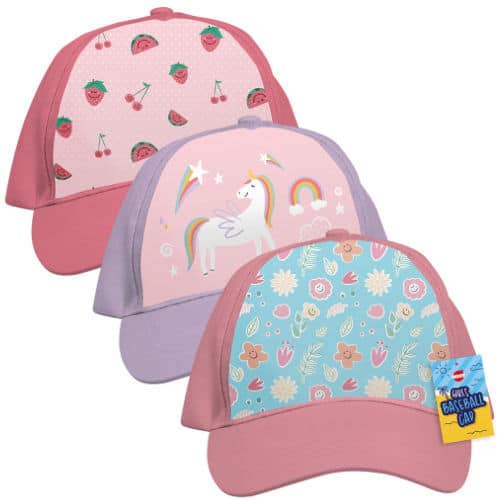 Girls Printed Baseball Cap