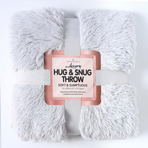 Hug And Snug Throw Silver