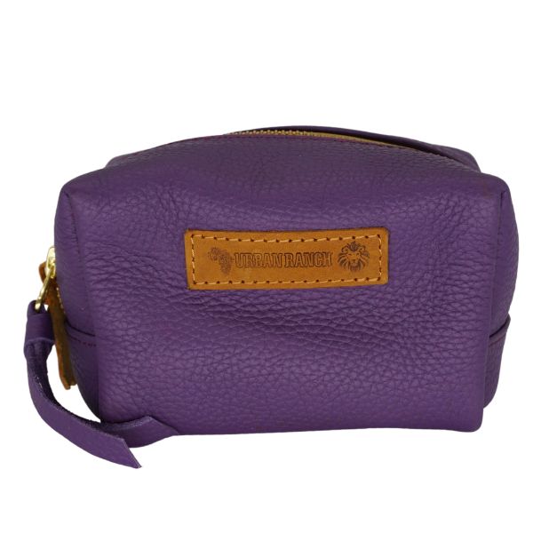 Wash Bag - Acai Printed Leather
