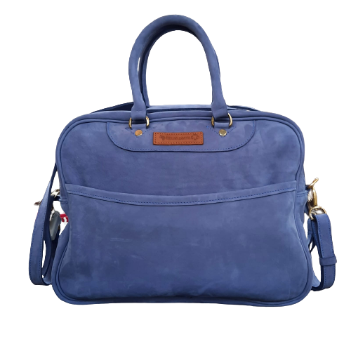Portobello Bag - Mint Blue Suede
