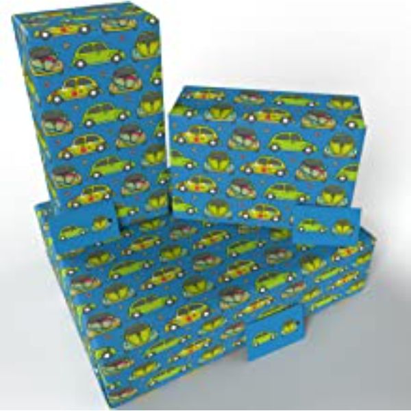 Gift Wrap-Beetle Cars Wrapping Paper