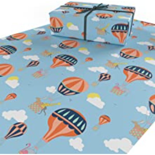 Gift Wrap-Hot Air Balloons Wrapping