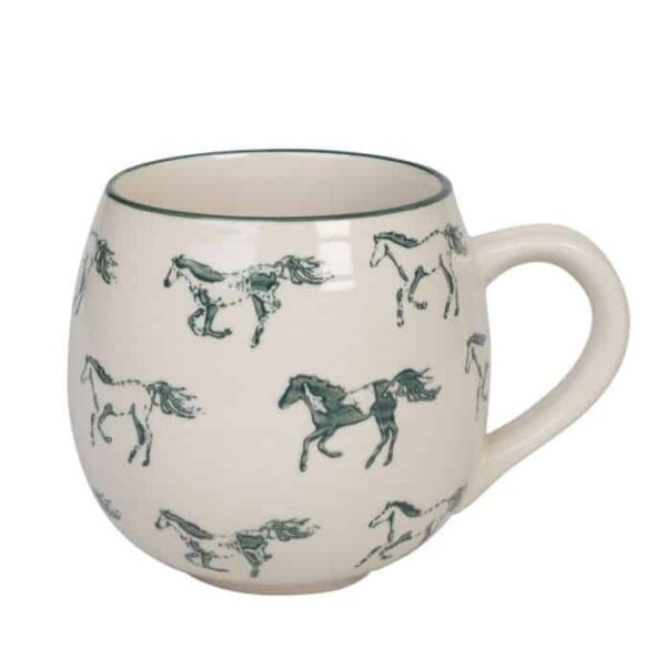 Mug - Stoneware - Patterned - Grey Horse Spm99
