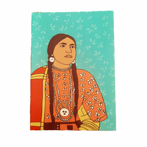 Greeting Card - Native American Woman