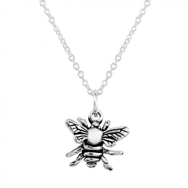 Silver Bee Necklace