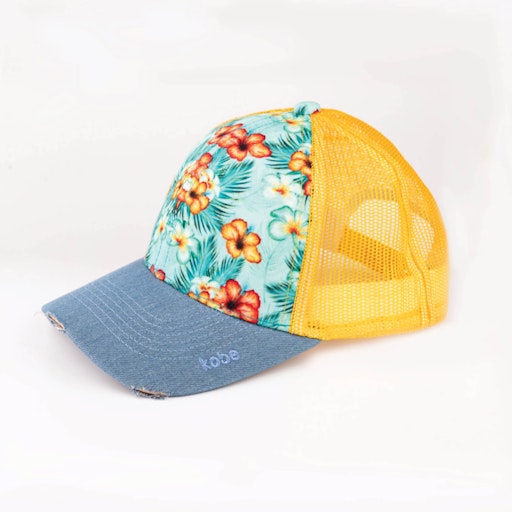 Printed Hat - Hibiscus