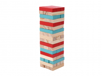 Traditional Toy Co. Wooden Topple Tower - Image 2