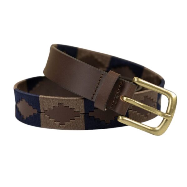 Polo Belt - 30042 Navy/Brown