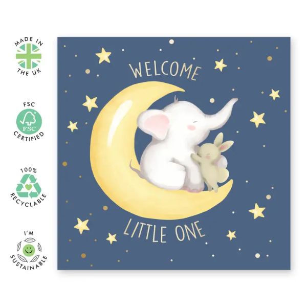 Welcom Little One Elephant Card/CE894 - Image 2