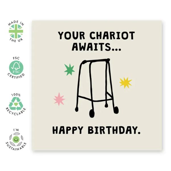 Your Chariot Awaits....B-day Card/CE970 - Image 2