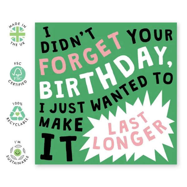 I Didn't Forget Your Birthday Card/CE981 - Image 2