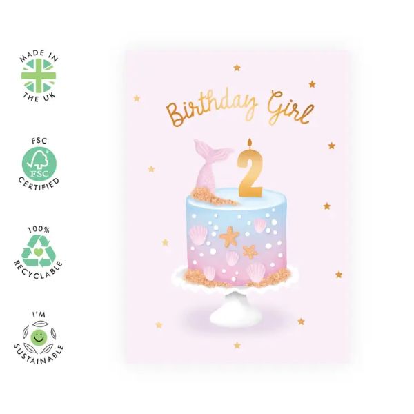 Birthday Girl,Mermaid Cake2/CF123 - Image 2