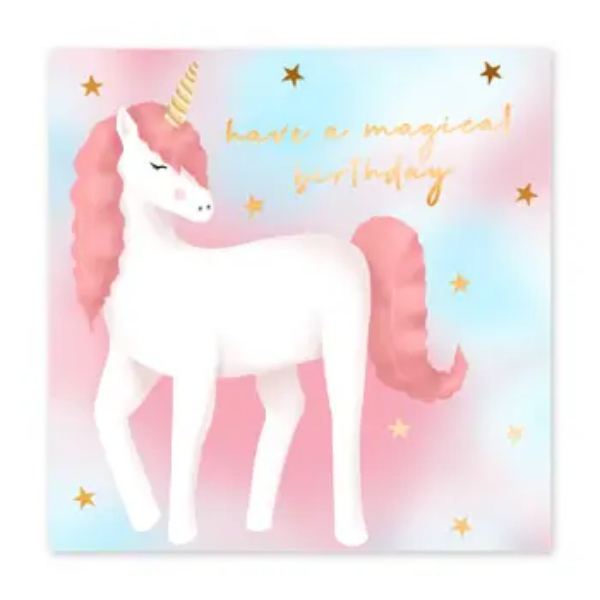 Magical Birthday Unicorn Card/ CC831
