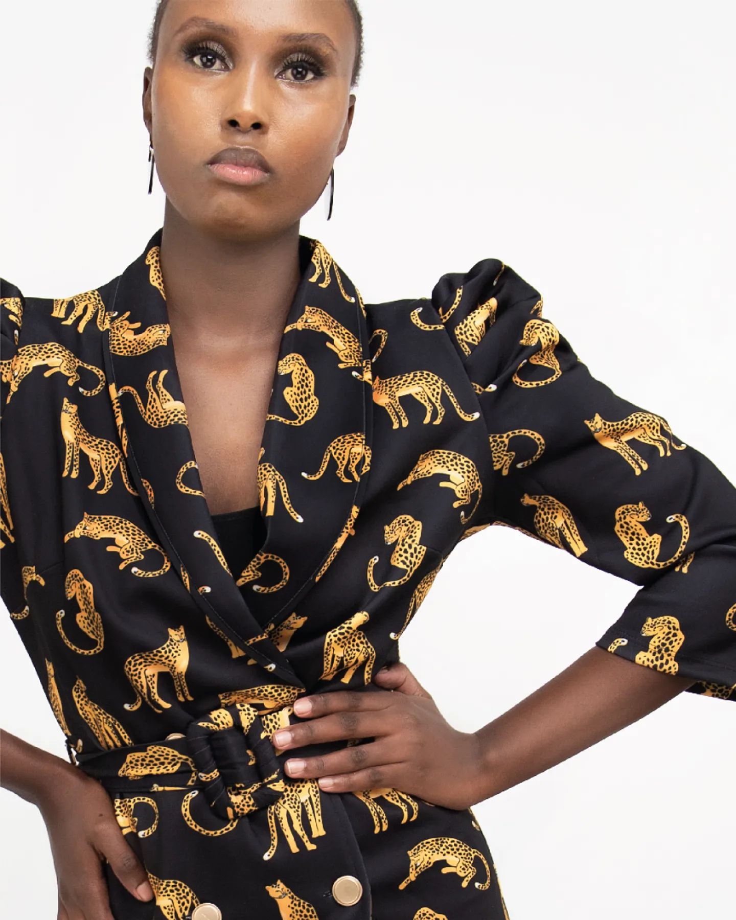 Cheetah Blazer Dress - Image 2