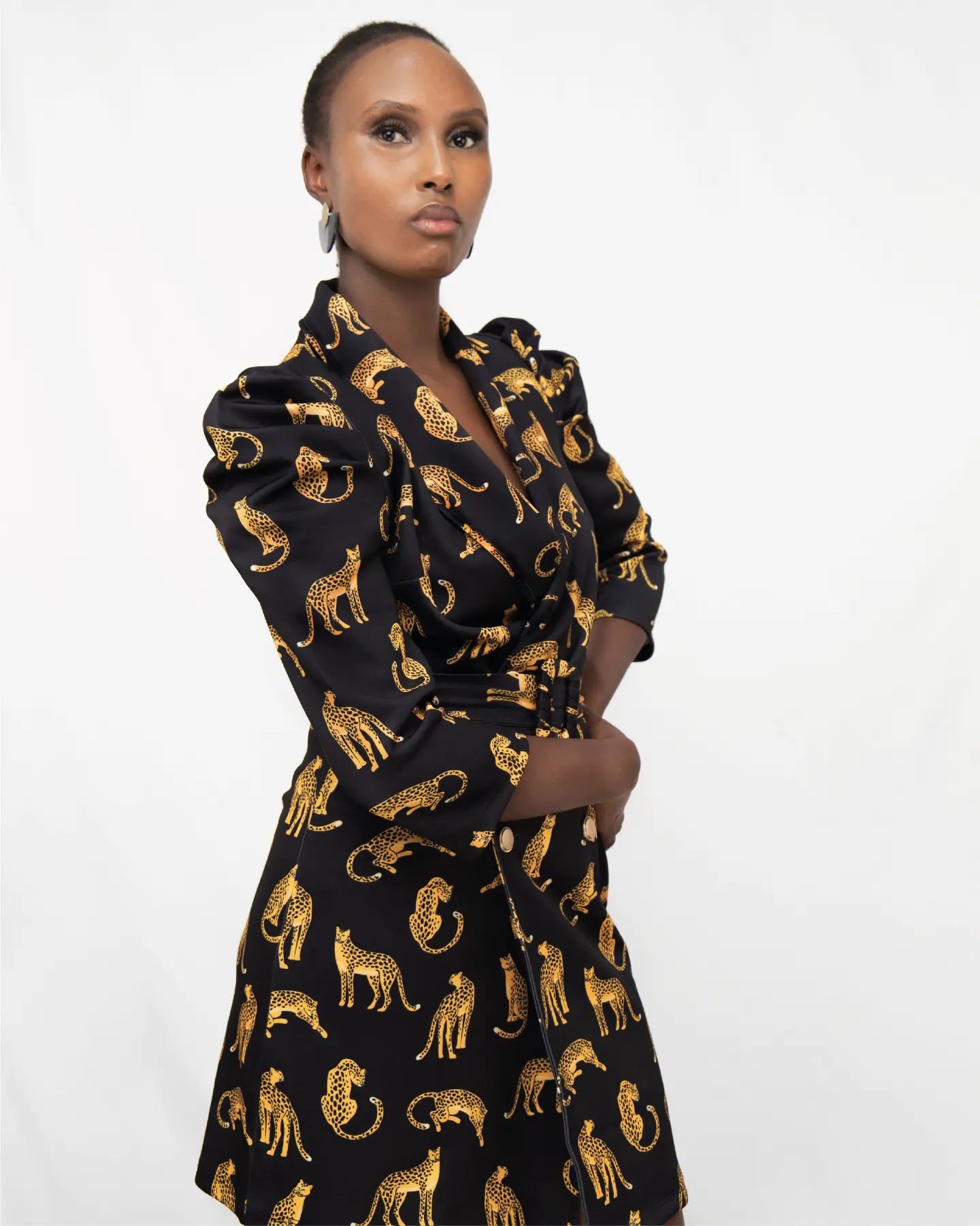 Cheetah Blazer Dress