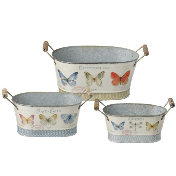 BUTTERFLY DESIGN METAL TRUG MBF360