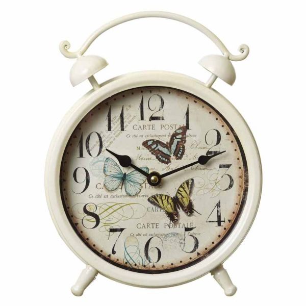 METAL BUTTERFLY CLOCK	MHH055