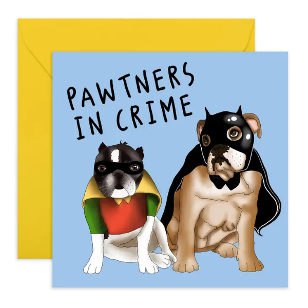 Pawtners in Crime Dogs Card/ CC211
