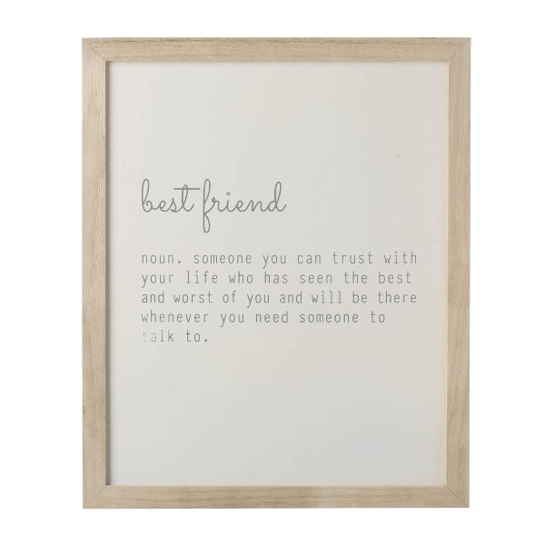 BEST FRIEND QUOTE FRAME SFZ379
