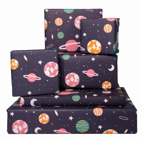 Colourful Space 100gsqm Wrapping Paper Sheet GW346SIN