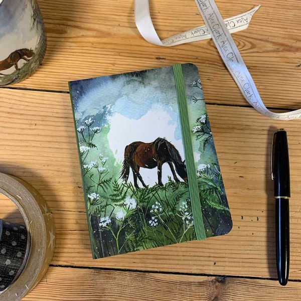 Horse & Cow Parsley Small Chunky Notebook Scn29