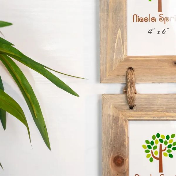 Nicola Spring Triple Wooden Hanging Picture Frame - 4x6 - Image 3