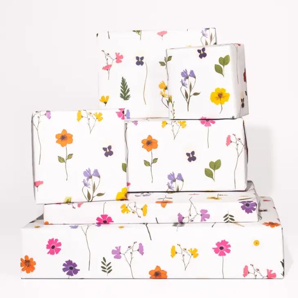 Pressed Flowers 100gsqm Wrapping Paper Sheet GW19SIN
