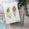 Flip Up Notebook - Peacock Feathers/ RFS14347