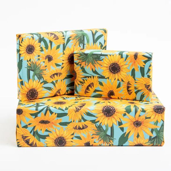 Sunflowers 100gsqm Wrapping Paper Sheet GW28SIN
