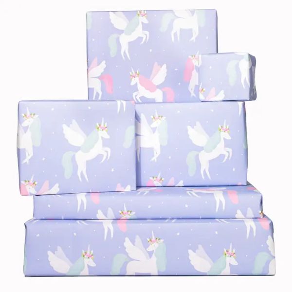 Unicorn Flower Crowns 100gsqm Wrapping Paper Sheet GW93SIN