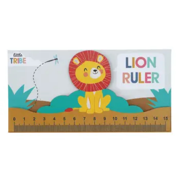 Little Tribe Wooden Lion Ruler