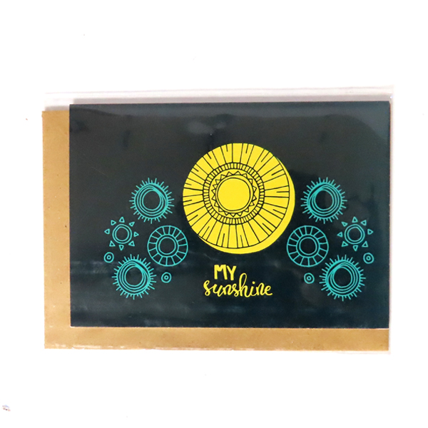 Greeting Card - My Sunshine / Dark