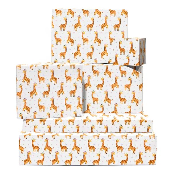 Giraffes 100gsqm Wrapping Paper Sheet GW249SIN