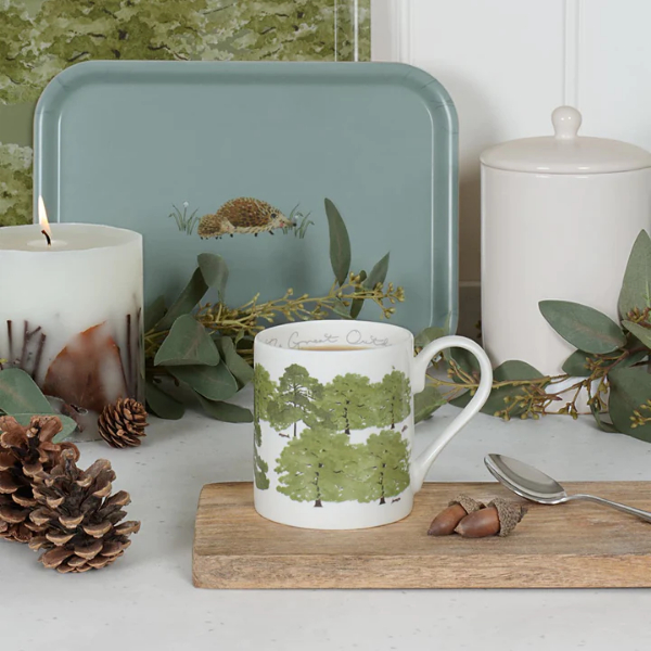 Mug Hedgehogs & Tree Scene