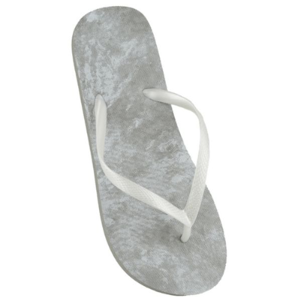 Ladies Grey Tie Dye Print Flip Flops