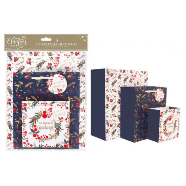 Christmas 3 Pack Gift Bags