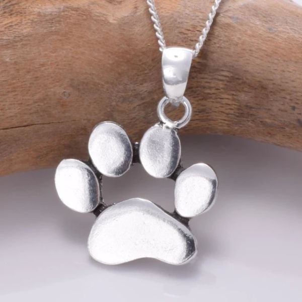 925 Silver Large Paw Pendant P839