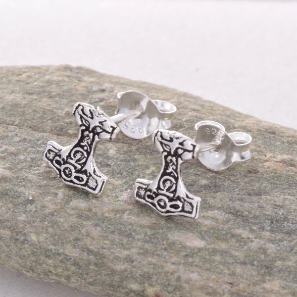Thor's hammer Stud earrings S453